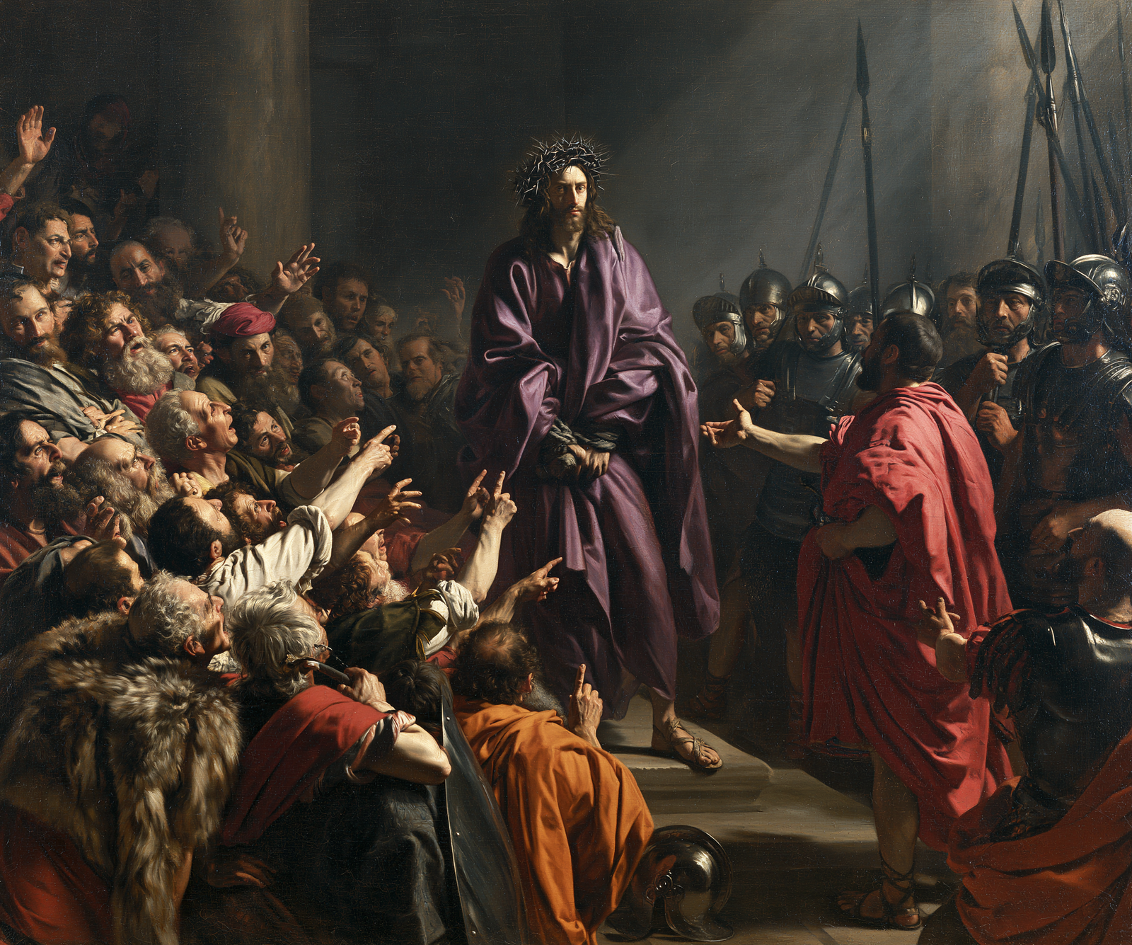 Christian work landscape - Ecce Homo - Explosion of movement - Alpha Christian Art