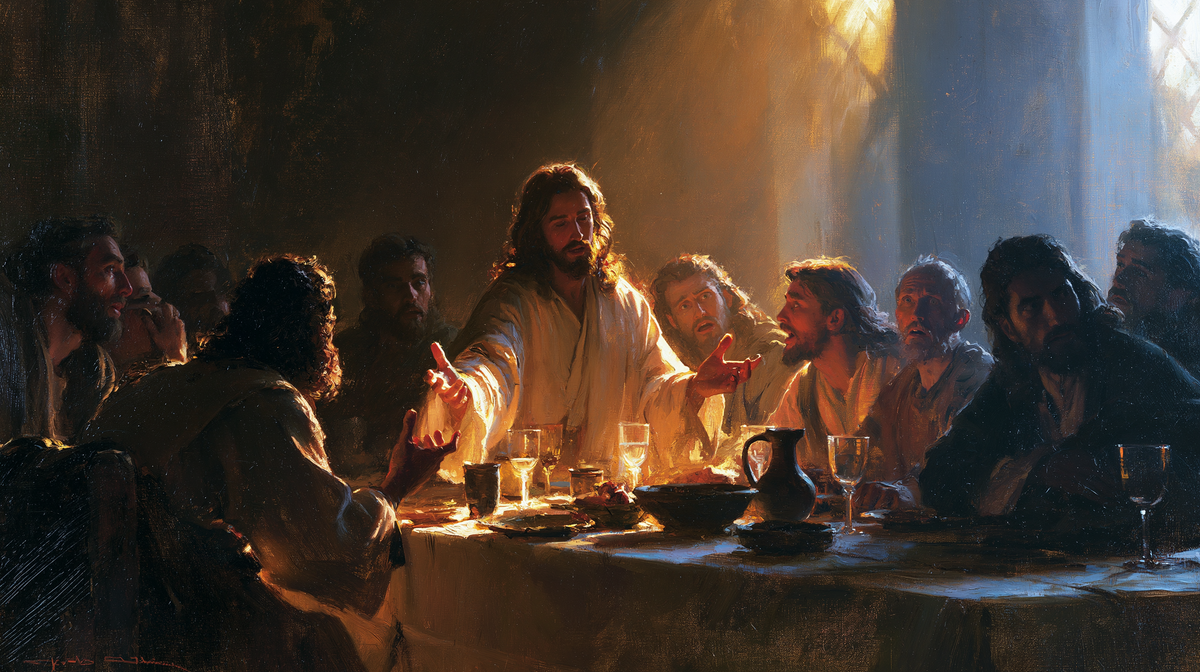 Christian work landscape - The Last Supper - Impressionist - Alpha Christian Art