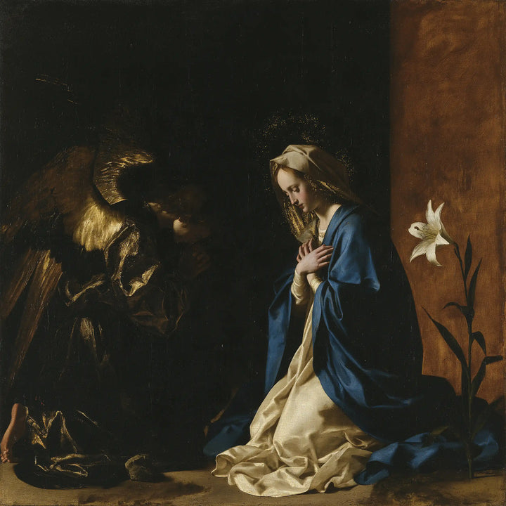 The Annunciation - Black and Gold · Square n° 4