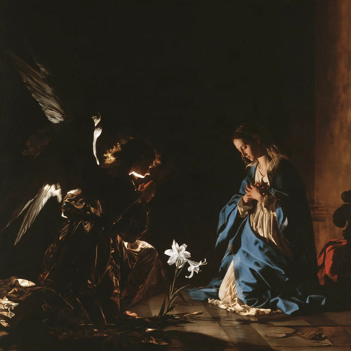 The Annunciation - Black and Gold · Square n° 6