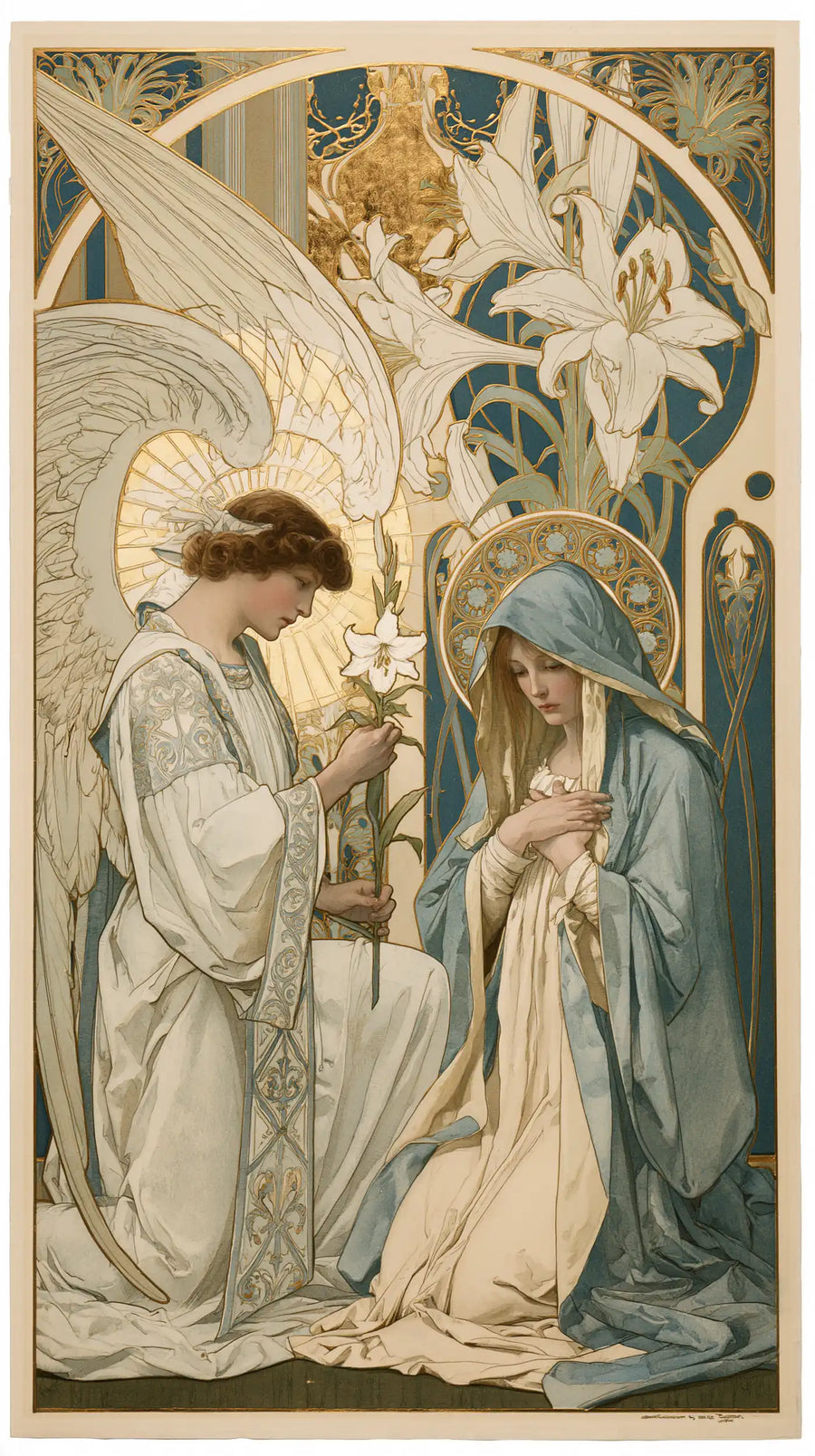 The Annunciation - Sacred Art Nouveau · Portrait n° 8