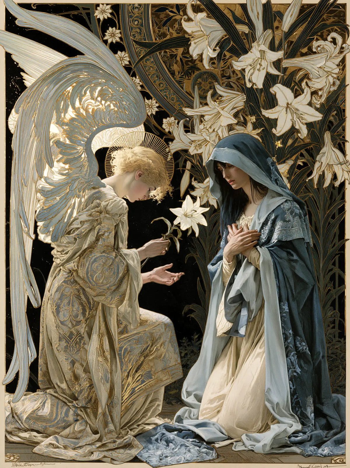 The Annunciation - Sacred Art Nouveau · Portrait n° 10