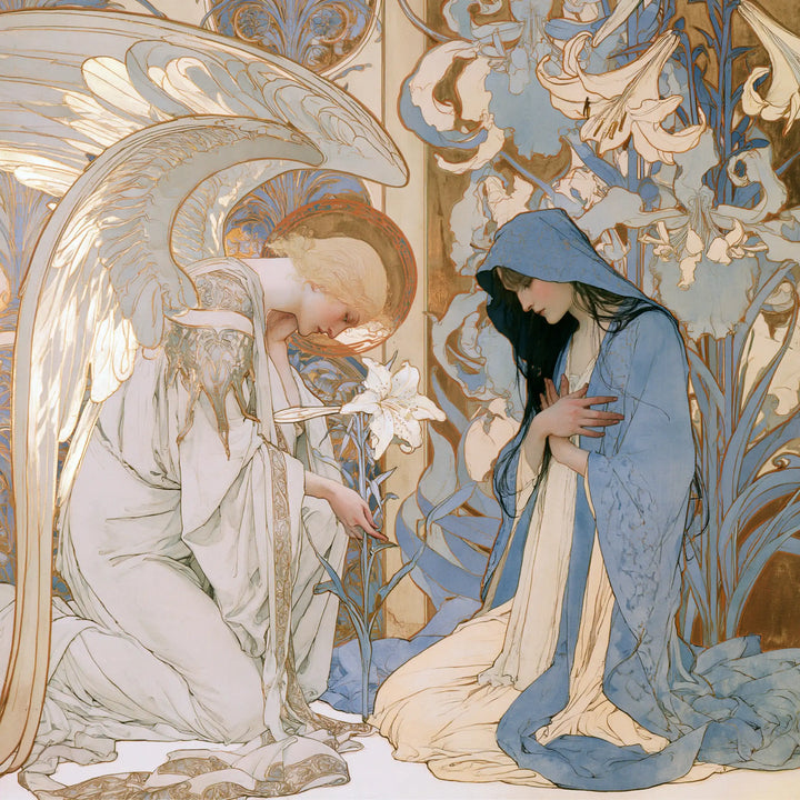 The Annunciation - Sacred Art Nouveau · Square n° 2