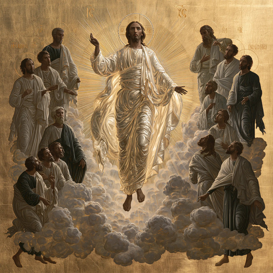 The Ascension of Jesus Christ - Contemporary Byzantine · Square n° 5
