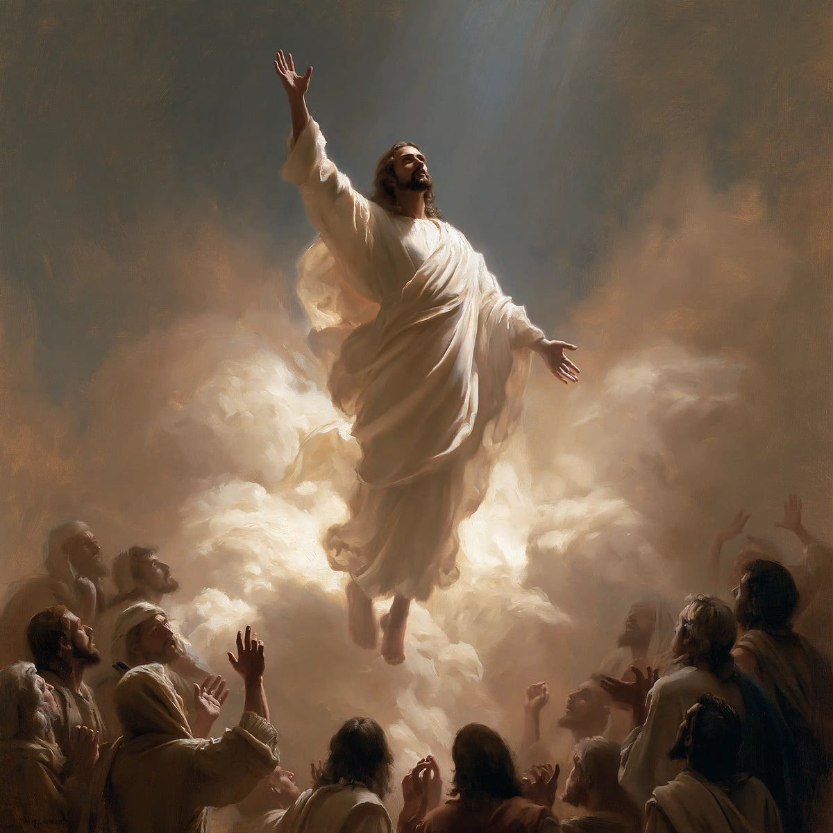 The Ascension of Jesus Christ - Jesus Blessing the Apostles · Square n° 7