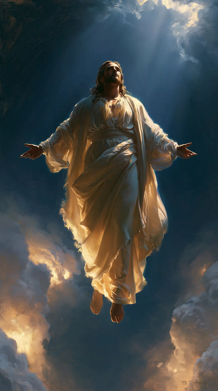 The Ascension of Jesus Christ - Midnight Blue Chiaroscuro · Portrait n° 4