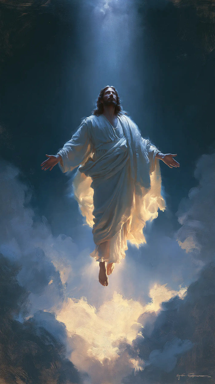 The Ascension of Jesus Christ - Midnight Blue Chiaroscuro · Portrait n° 6