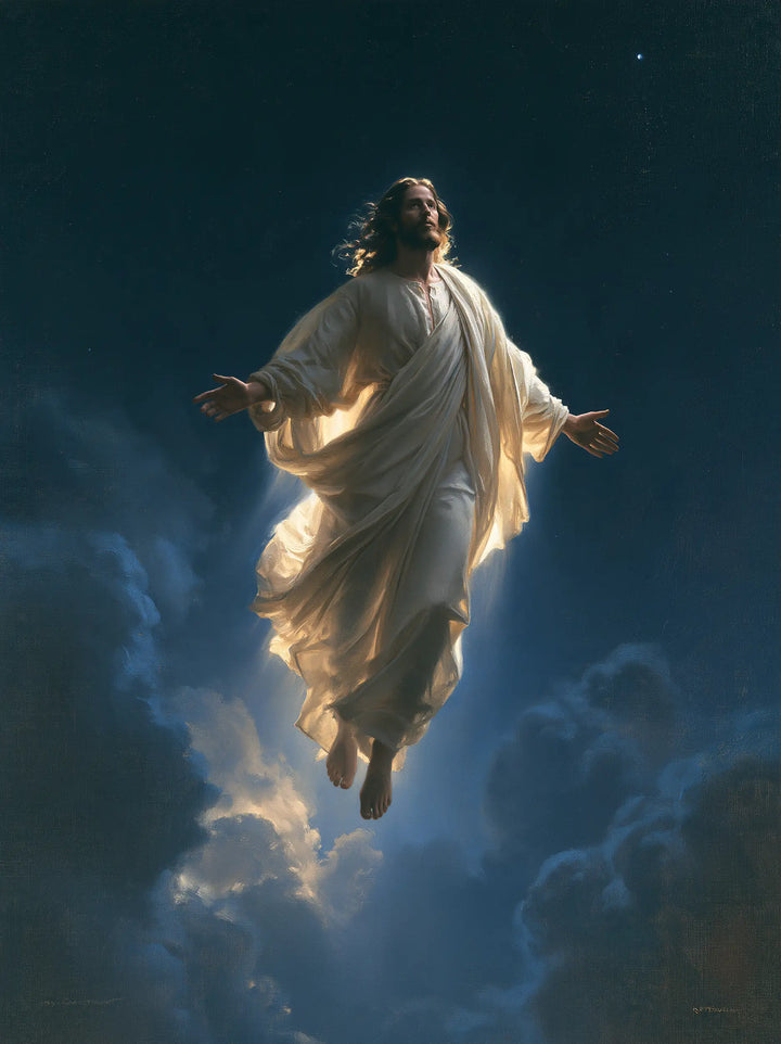 The Ascension of Jesus Christ - Midnight Blue Chiaroscuro · Portrait n° 11