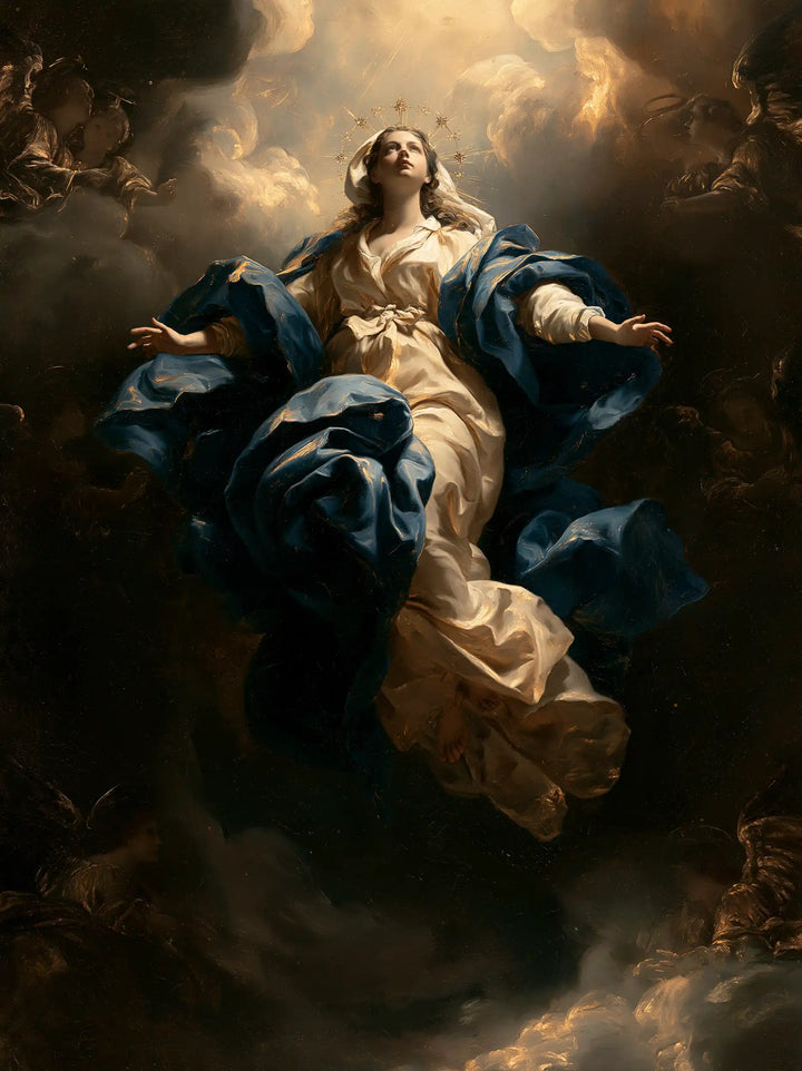 The Assumption of Mary - Black and Gold · Portrait n° 10