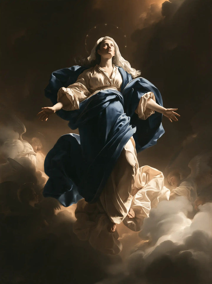 The Assumption of Mary - Caravaggio Tenebrism · Portrait n° 15