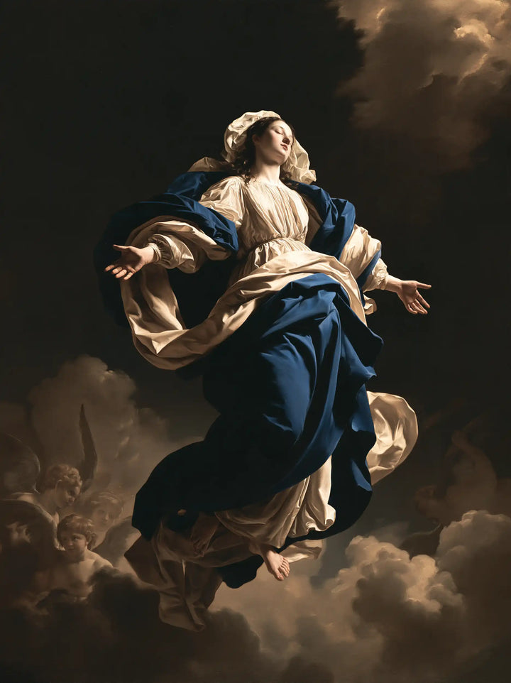 The Assumption of Mary - Caravaggio Tenebrism · Portrait n° 18