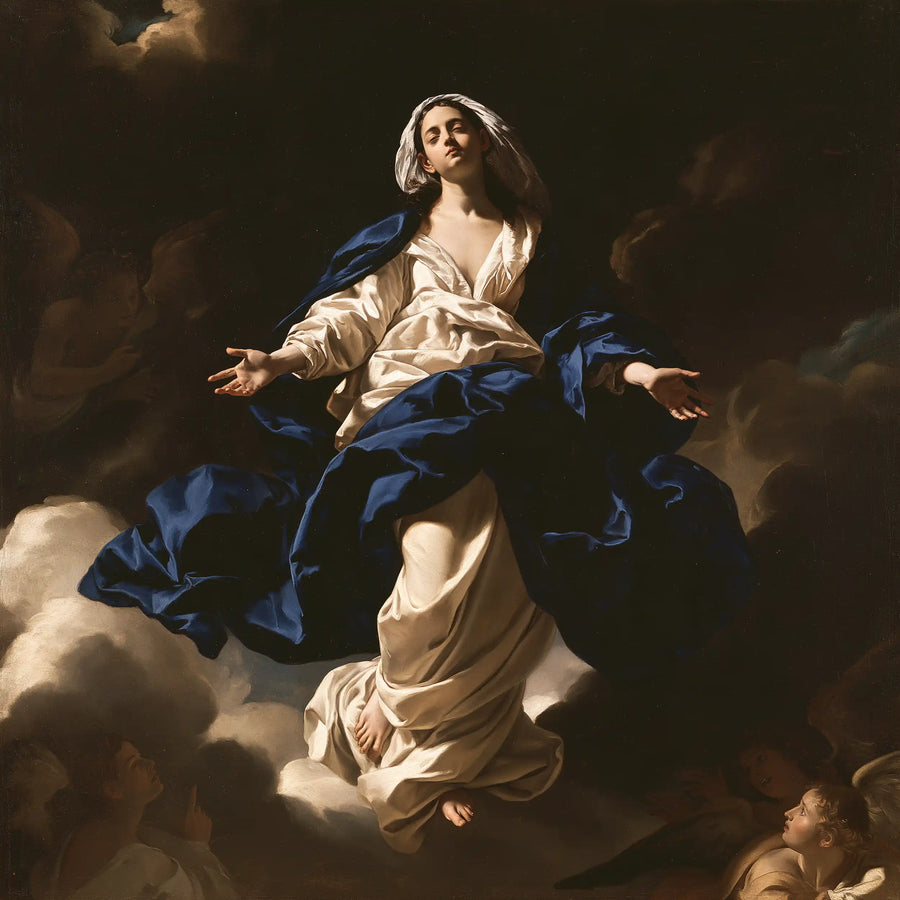 The Assumption of Mary - Caravaggio Tenebrism · Square n° 2