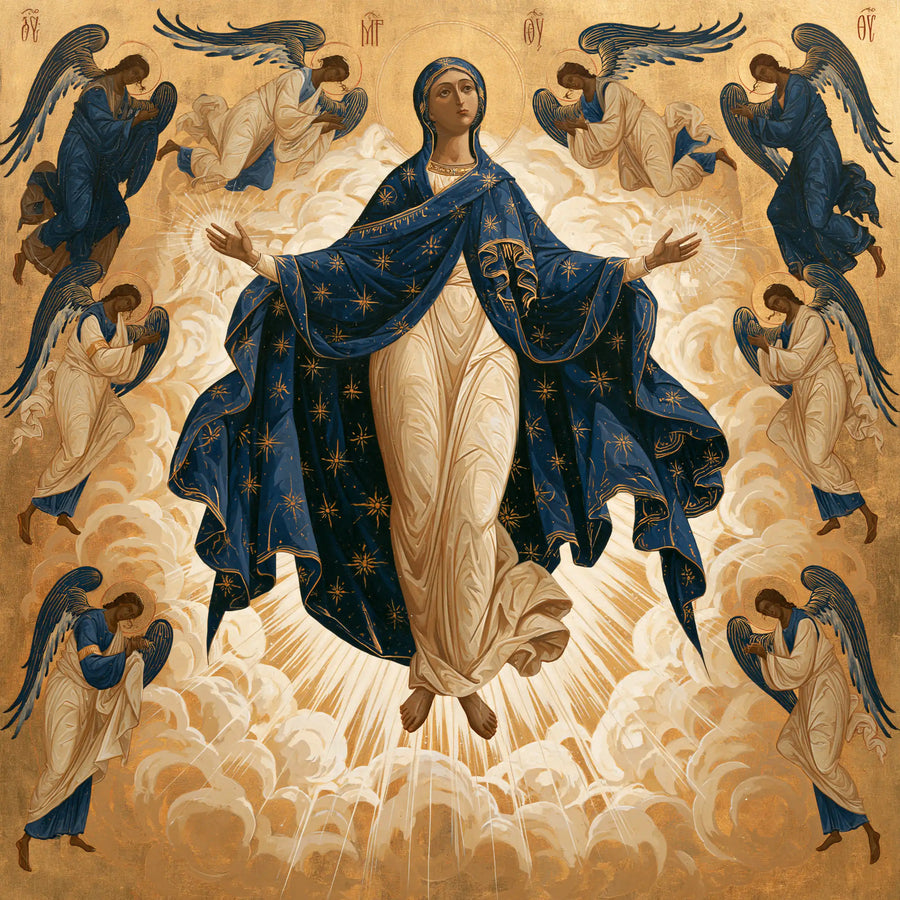 The Assumption of Mary - Contemporary Byzantine · Square n° 7