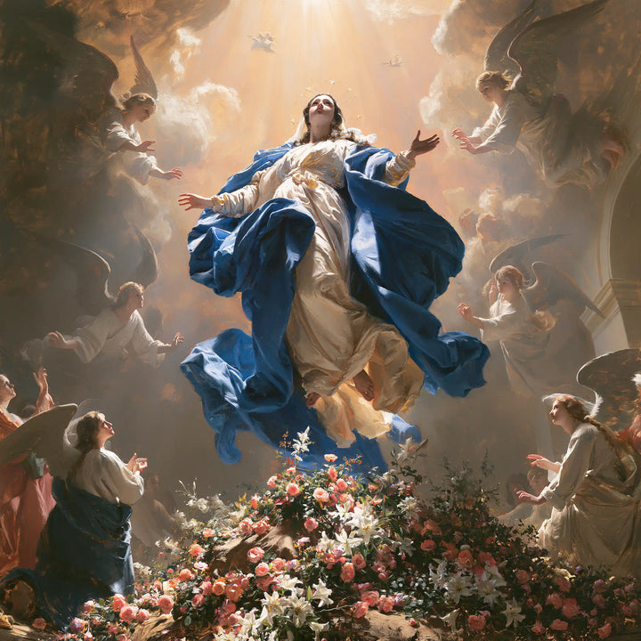 The Assumption of Mary - Assumption with a Flower-Filled Tomb · Square n° 4