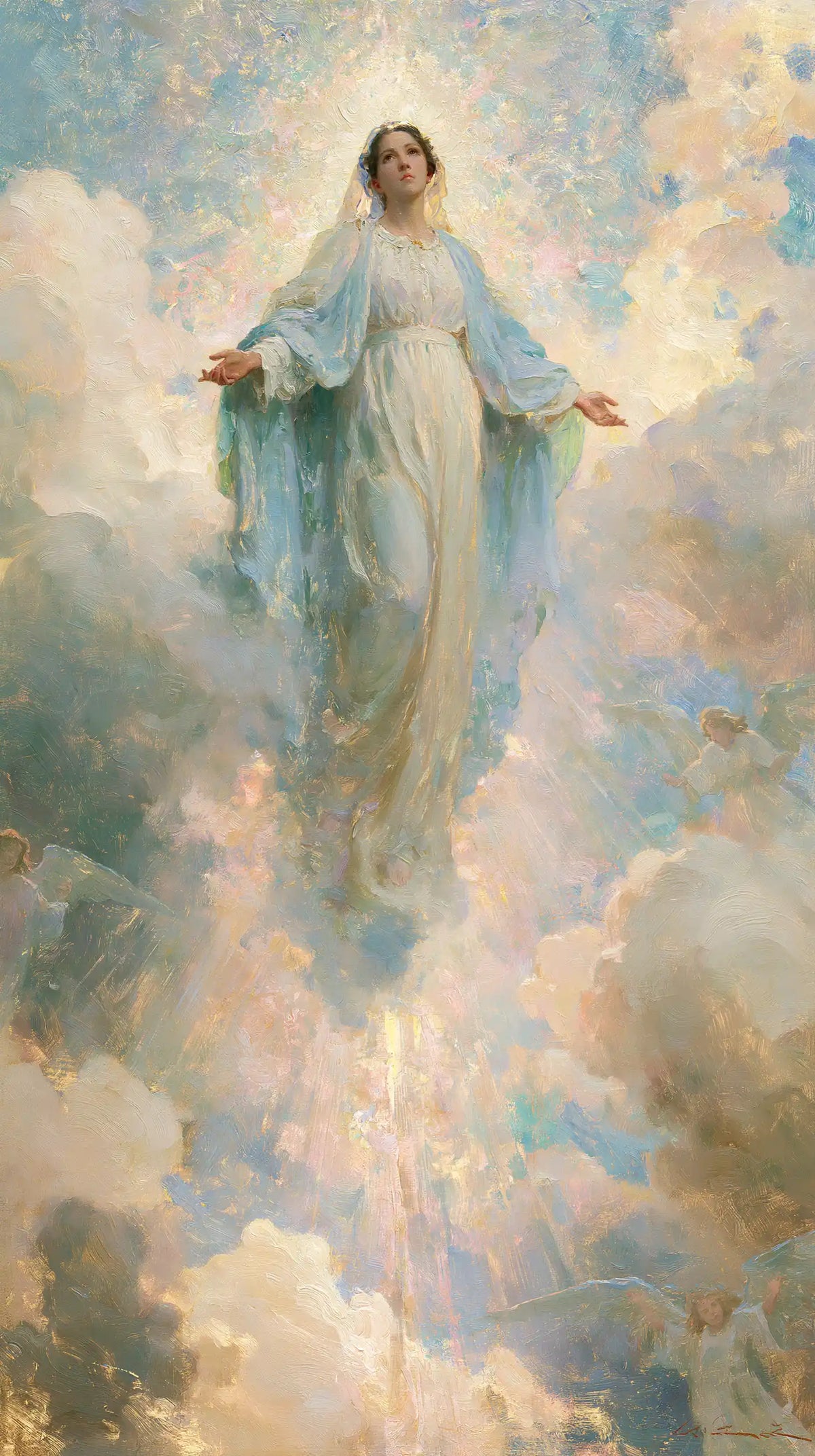 The Assumption of Mary — The Presence in Pastel Dust