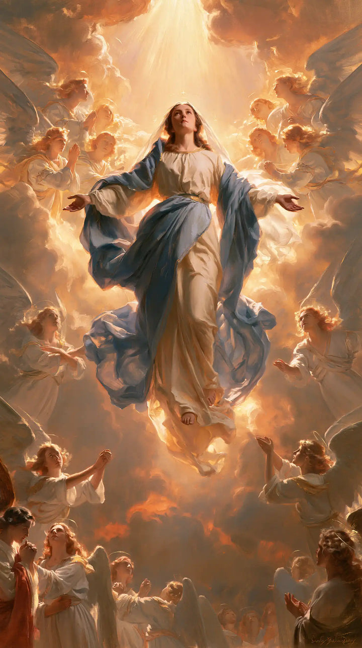 The Assumption of Mary — The Upturned Face in the Burning Choir