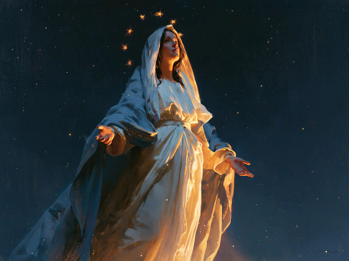 The Assumption of Mary - Midnight Blue Chiaroscuro · Landscape n° 5