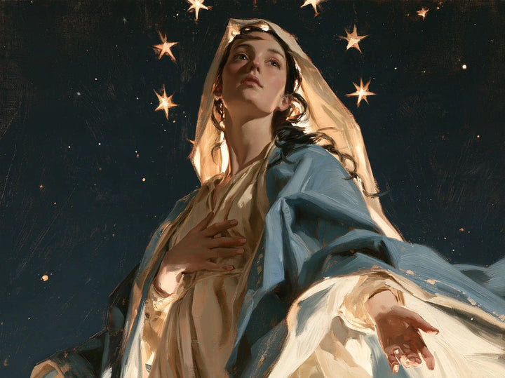 The Assumption of Mary - Midnight Blue Chiaroscuro · Landscape n° 6