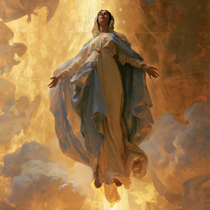 The Assumption of Mary — Where Shadow and Gold Meet