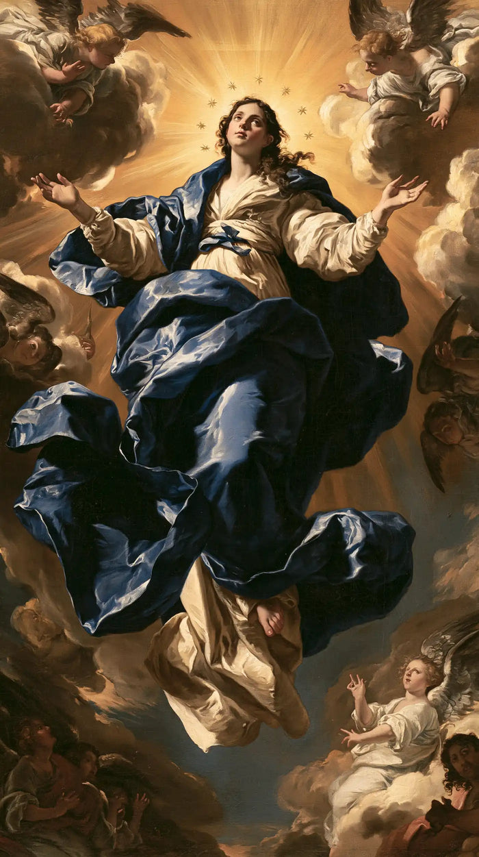 The Assumption of Mary — Deep Blue Within Living Gold