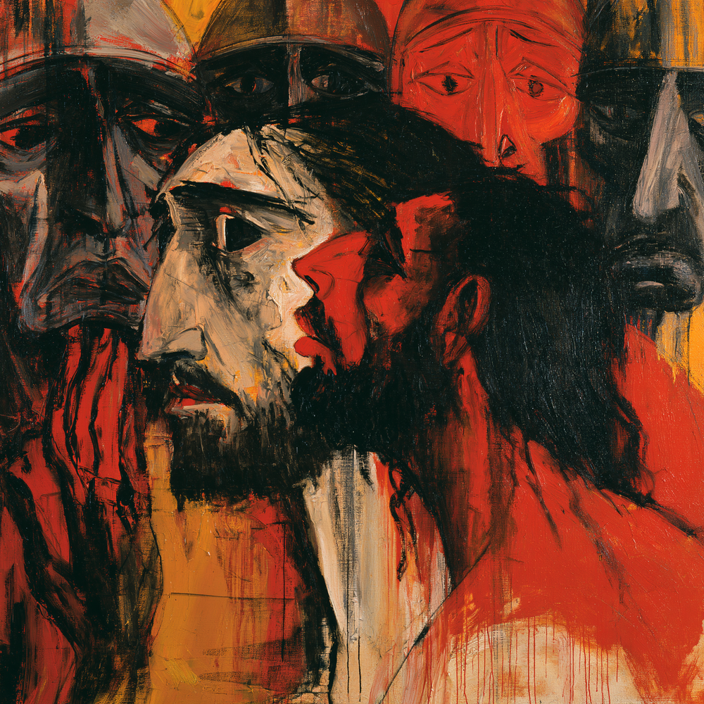 Der Verrat des Judas - Expressionist · Carré n° 4 - Christliche Kunst
