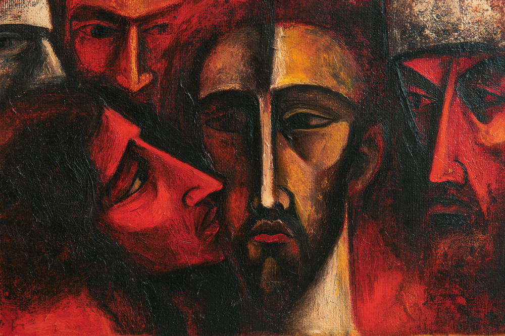 Der Verrat des Judas - Expressionist · Landschaft n° 5 - Christliche Kunst