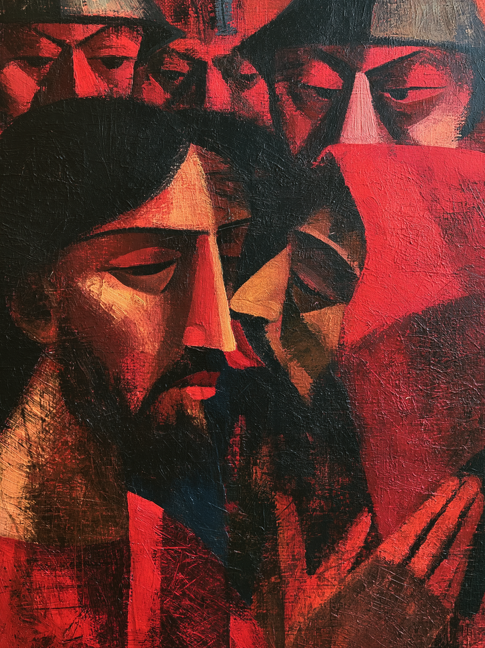 Der Verrat des Judas - Expressionist · Porträt n° 7 - Christliche Kunst
