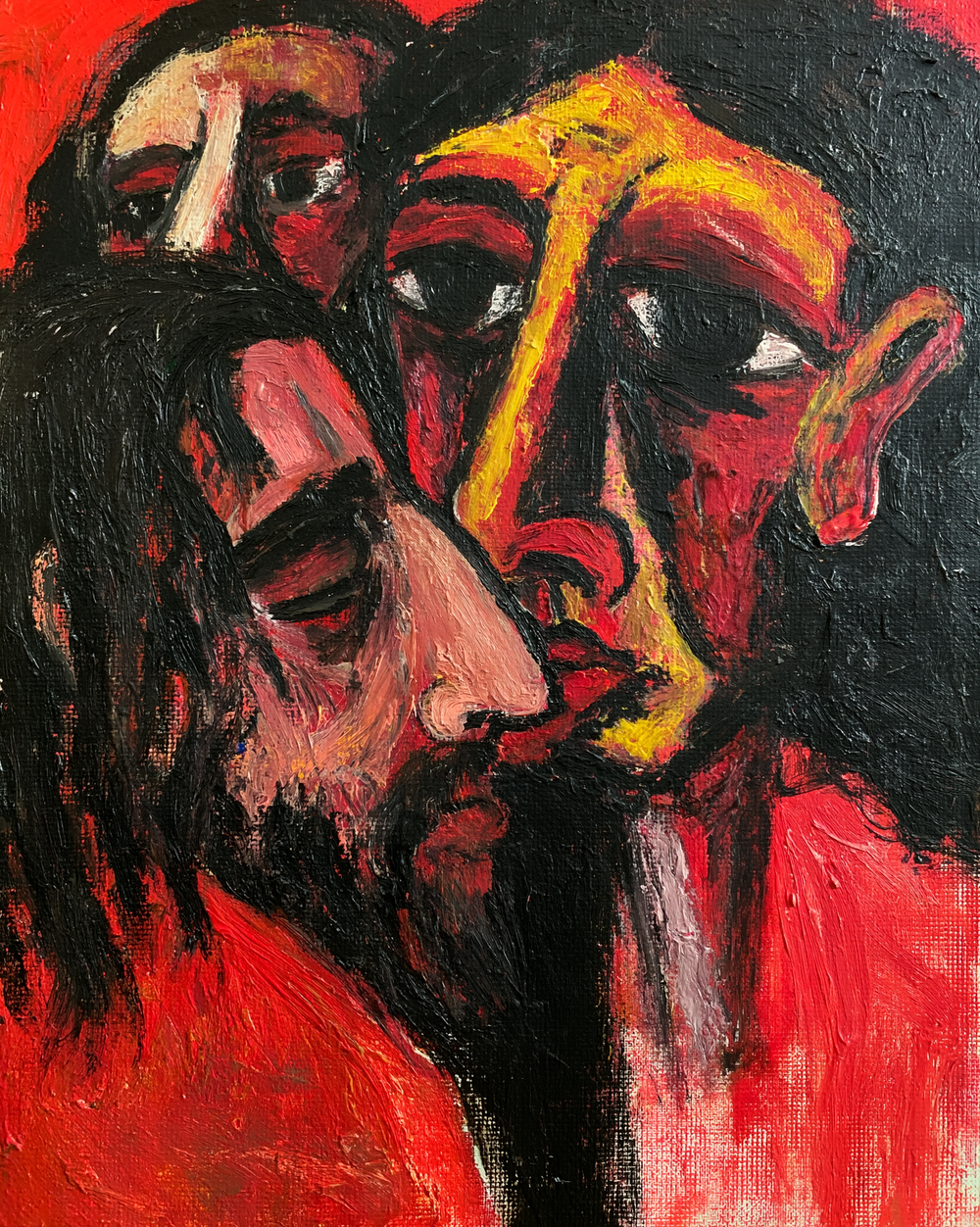 Der Verrat des Judas - Expressionist · Porträt n° 10 - Christliche Kunst