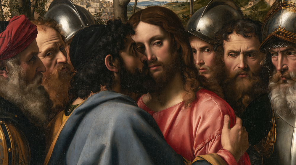 Der Verrat des Judas - Florentiner Renaissance · Landschaft n° 6 - Christliche Kunst