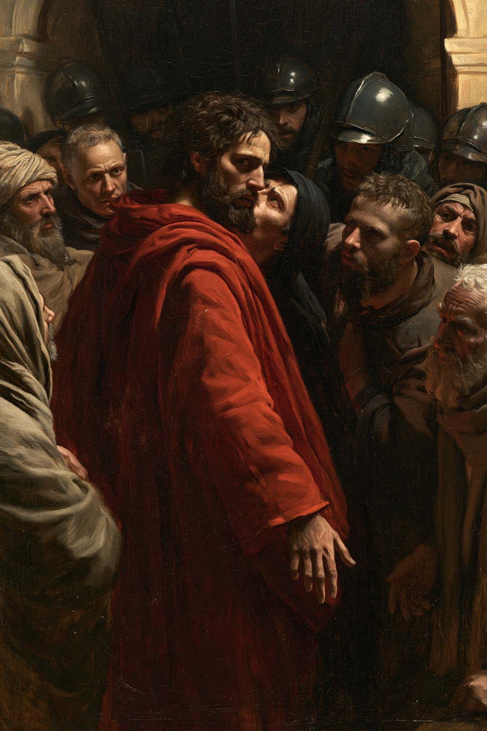 Der Verrat des Judas - Opferrot · Porträt n° 5 - Christliche Kunst