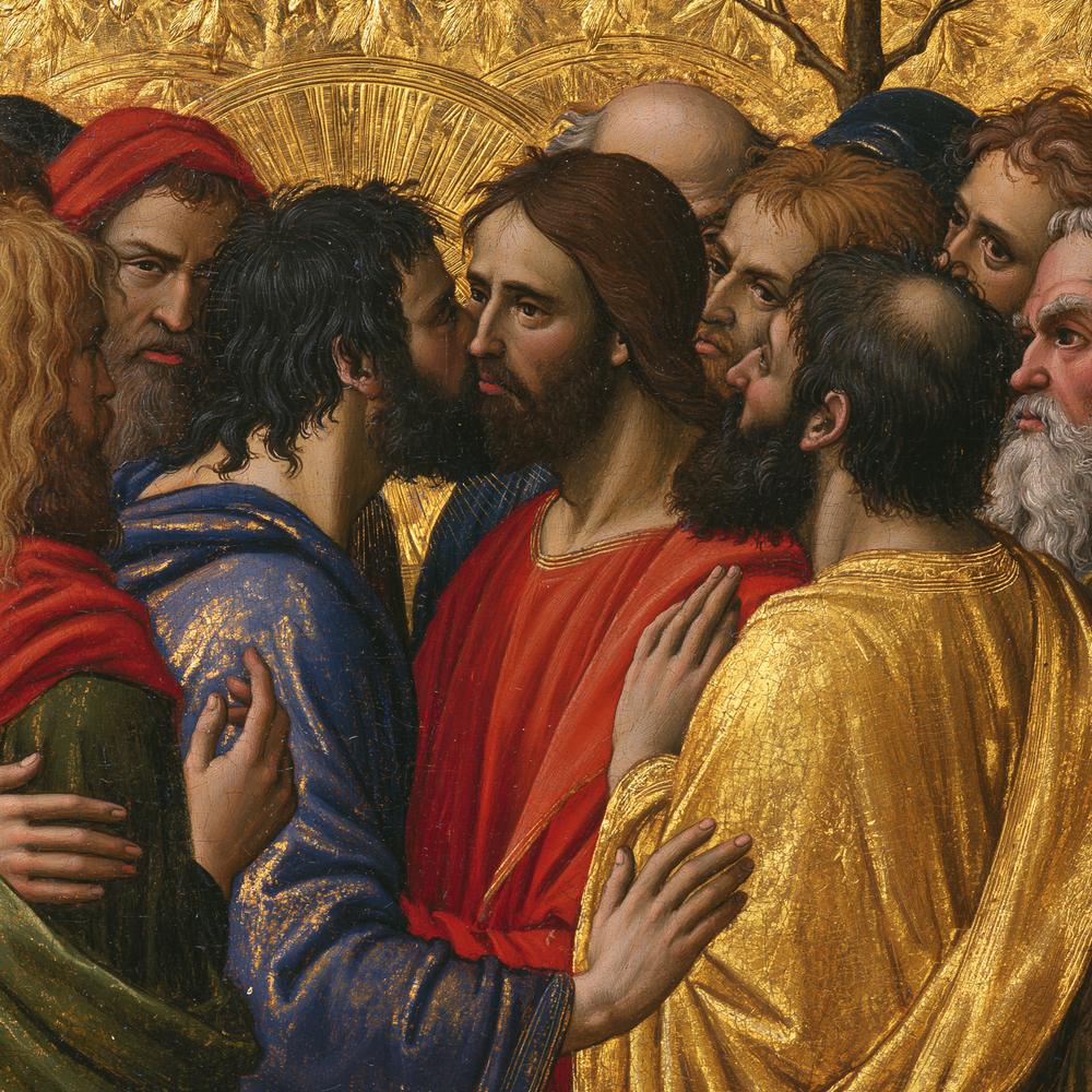 Der Verrat des Judas - Heiliges Gold · Quadrat n° 1 - Christliche Kunst