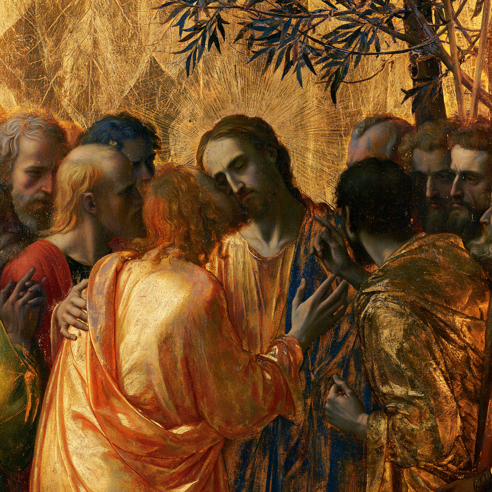 Der Verrat des Judas - Heilig golden · Quadrat n° 2 - Christliche Kunst