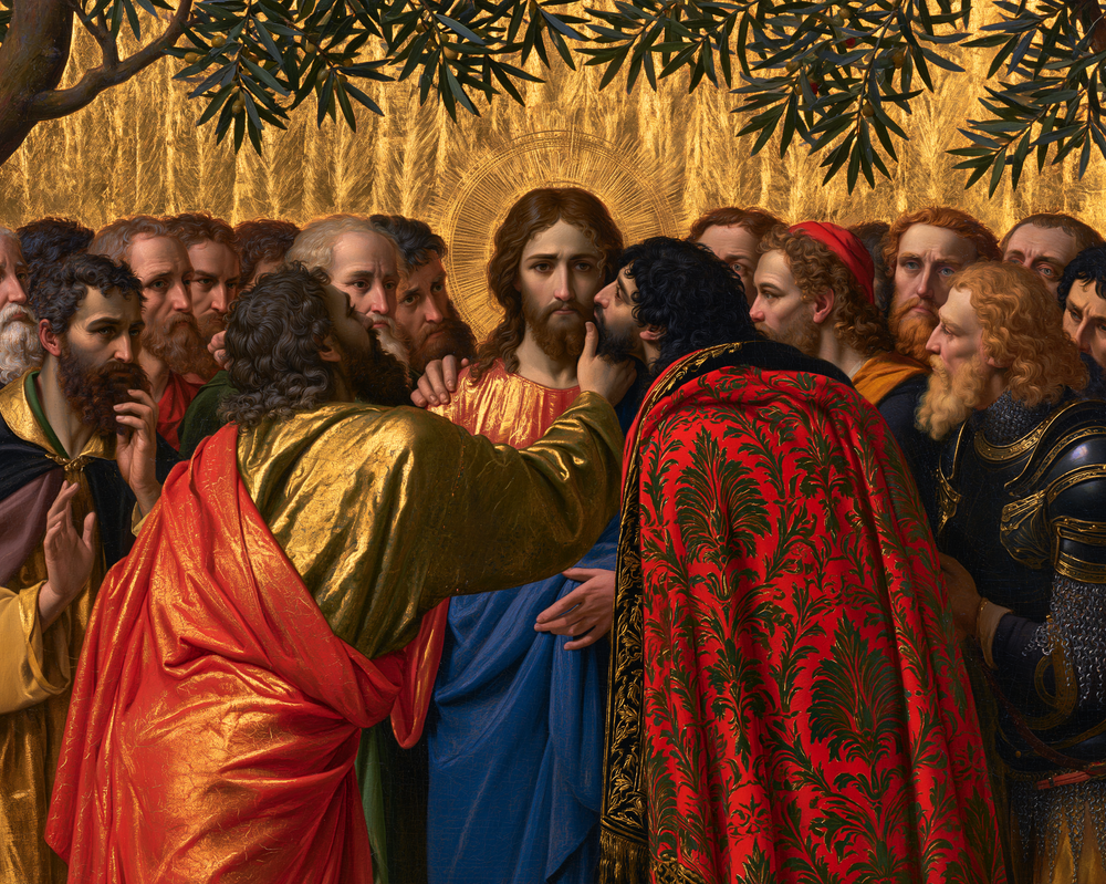 Der Verrat des Judas - Heiliges Goldenes · Landschaft n° 3 - Christliche Kunst