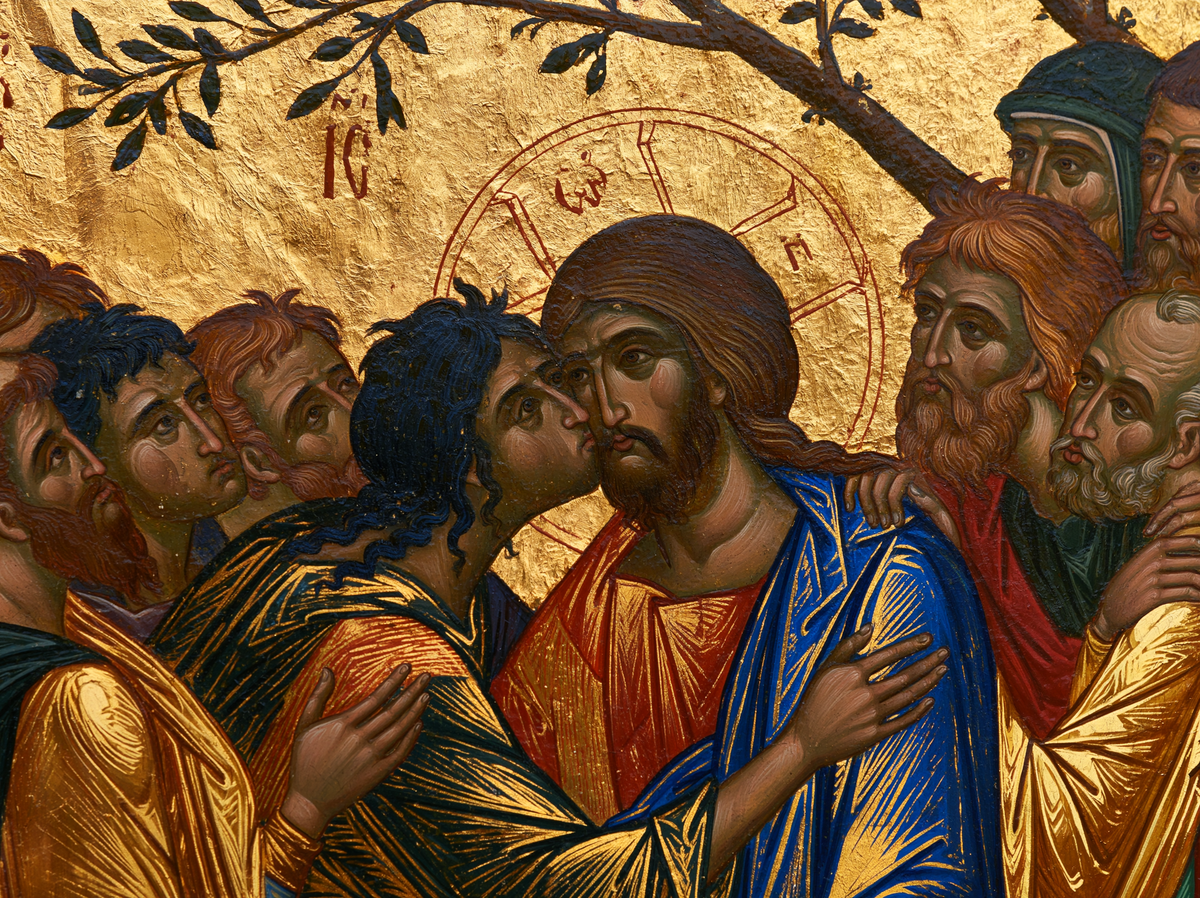 Der Verrat des Judas - Heiliges Goldenes · Landschaft n° 5 - Christliche Kunst