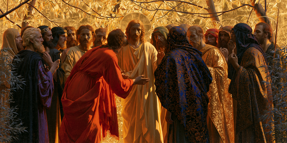 Der Verrat des Judas - Heiliges Goldenes · Landschaft n° 8 - Christliche Kunst