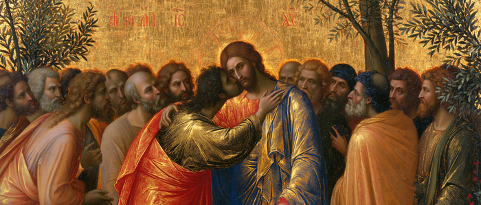 The Betrayal of Judas — The Kiss Within the Garden Frieze