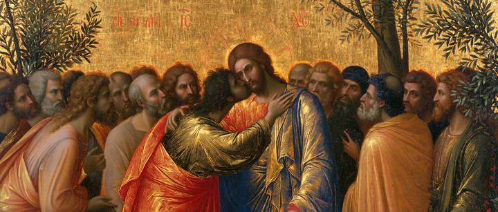 The Betrayal of Judas — The Kiss Within the Garden Frieze