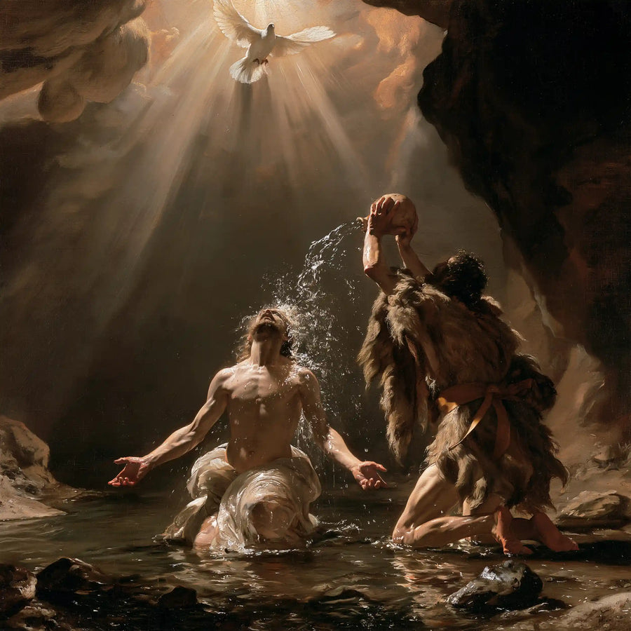 The Baptism of Jesus – Theatrical Baroque · Kneeling in the Jordan · Square no. 4