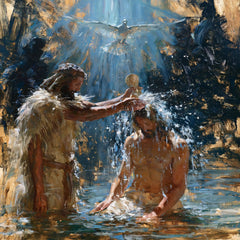 The Baptism of Jesus – Expressionist · Kneeling in the Jordan · Square no. 4