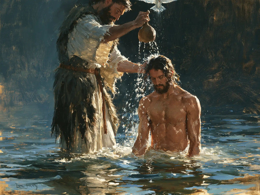 The Baptism of Jesus – Expressionist · Kneeling in the Jordan · Landscape no. 2
