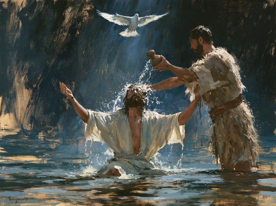 The Baptism of Jesus – Expressionist · Kneeling in the Jordan · Landscape no. 4