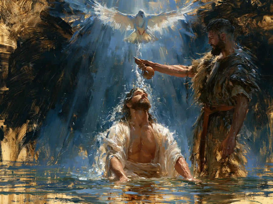 The Baptism of Jesus – Expressionist · Kneeling in the Jordan · Landscape no. 6