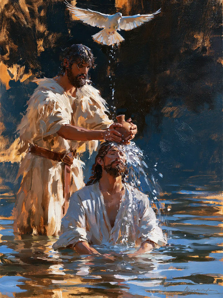 The Baptism of Jesus – Expressionist · Kneeling in the Jordan · Portrait no. 9