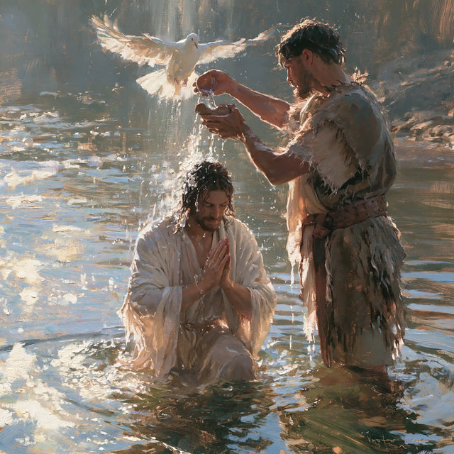 The Baptism of Jesus – Impressionist · Kneeling in the Jordan · Square no. 2