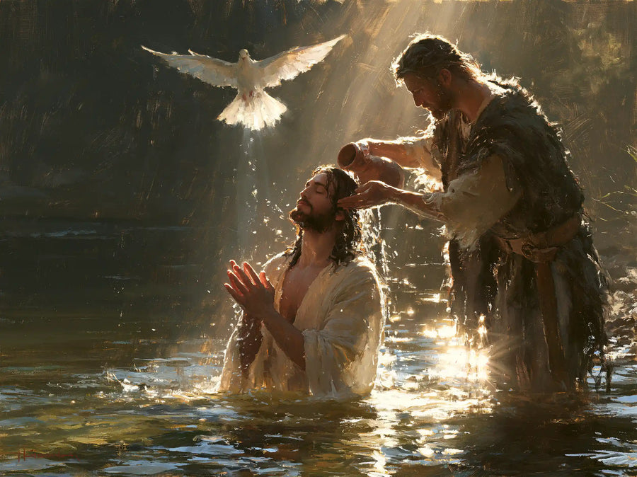The Baptism of Jesus – Impressionist · Kneeling in the Jordan · Landscape no. 2