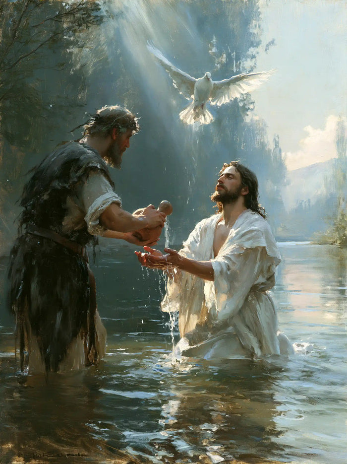 The Baptism of Jesus – Symbolist · Kneeling in the Jordan · Portrait no. 11