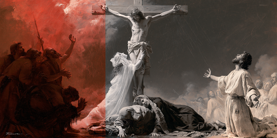 The Crucifixion - Explosion of movement · Landscape n° 5