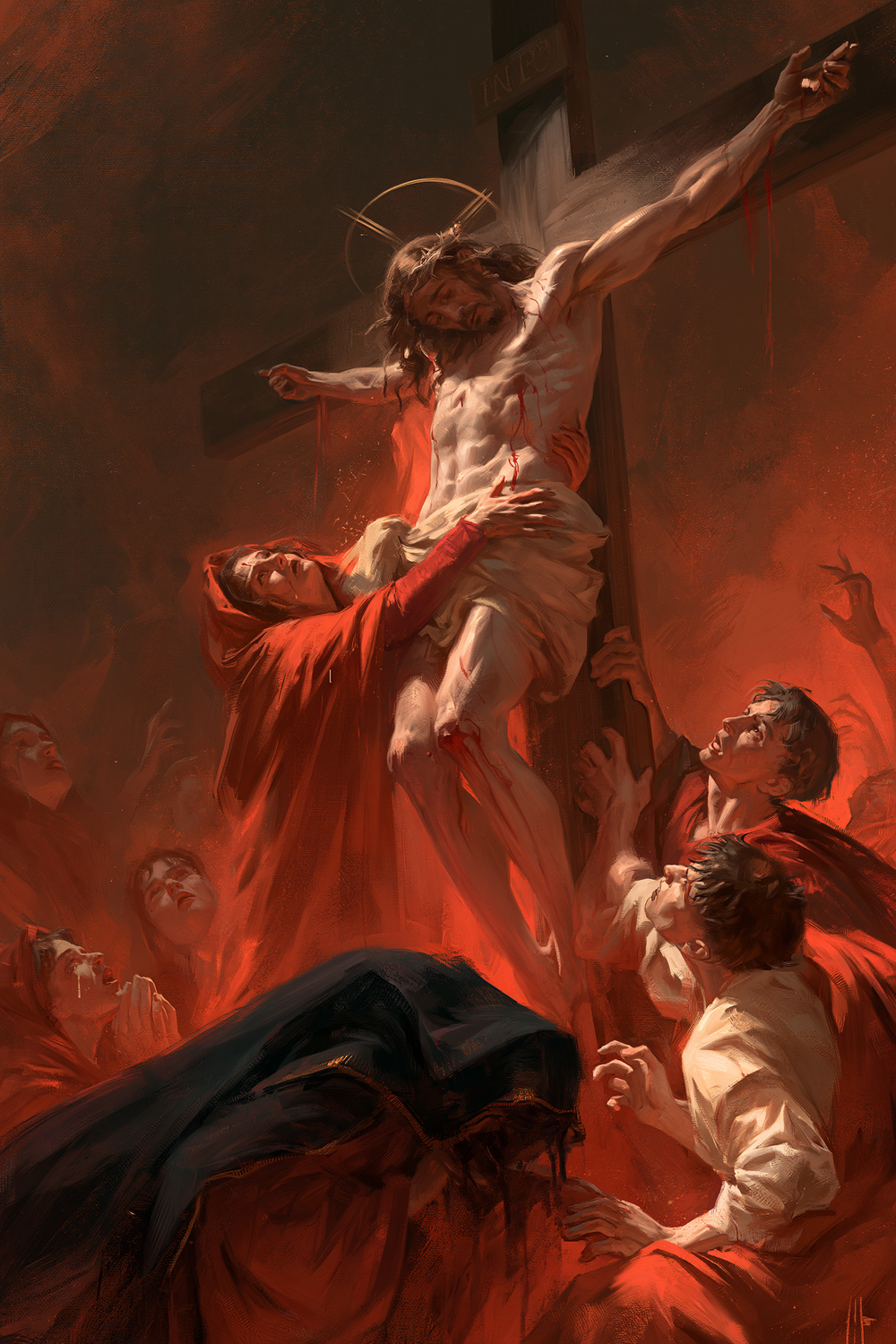 Die Kreuzigung - Explosion der Bewegung · Porträt n° 12 - Christliche Kunst