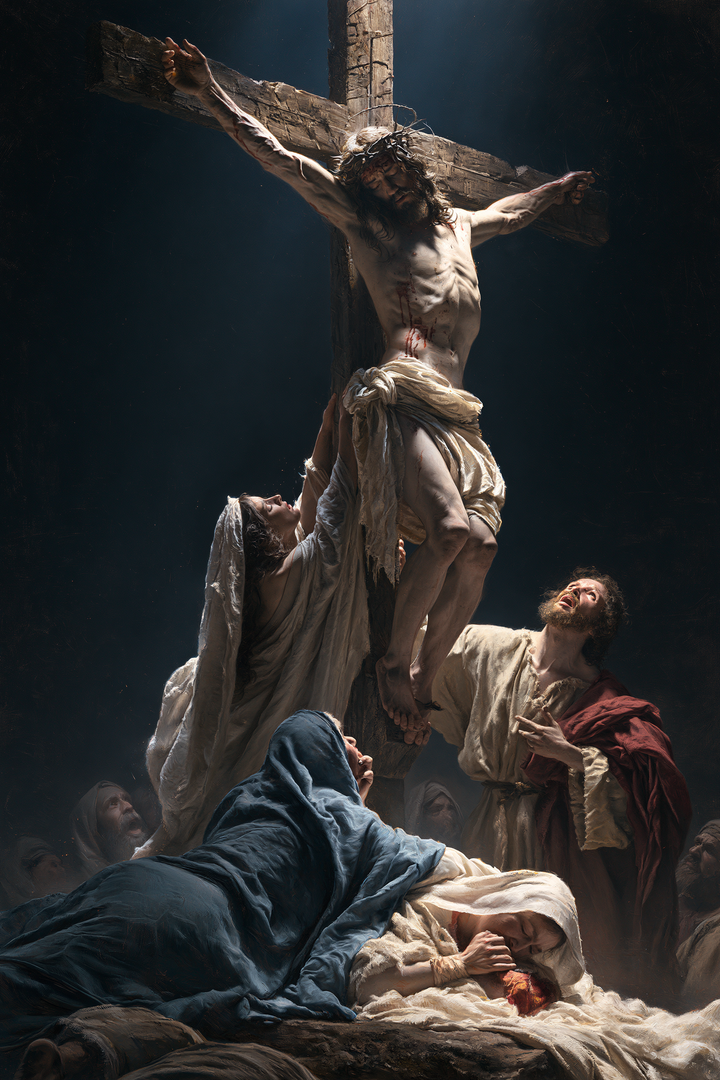 The Crucifixion — White Rest beneath Sorrow