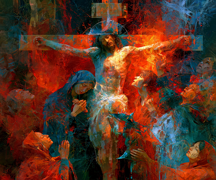 The Crucifixion — Prayer at the Heart of Red